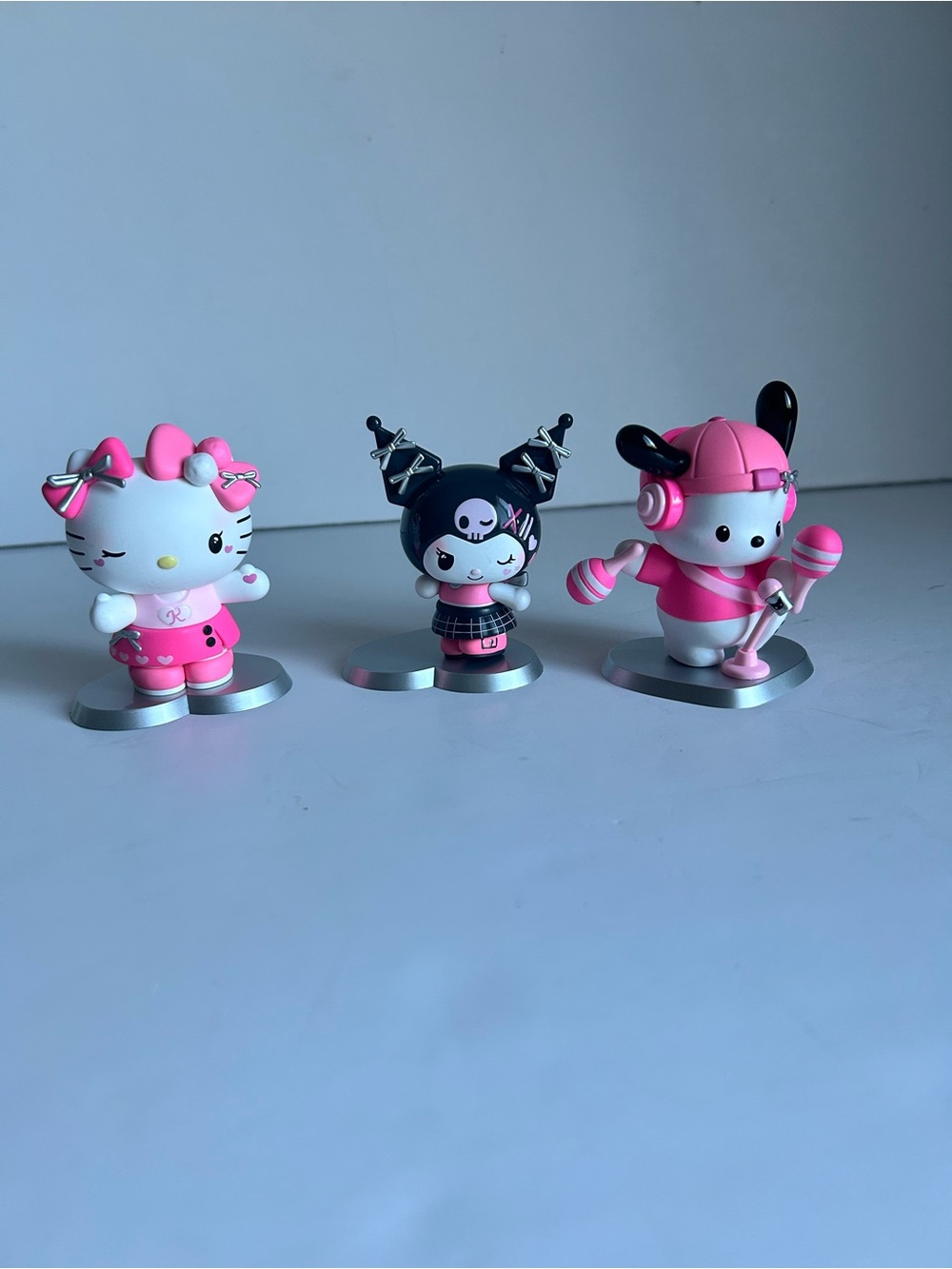 Hello Kitty Trio Collectible Figures in Pink, Black & White
